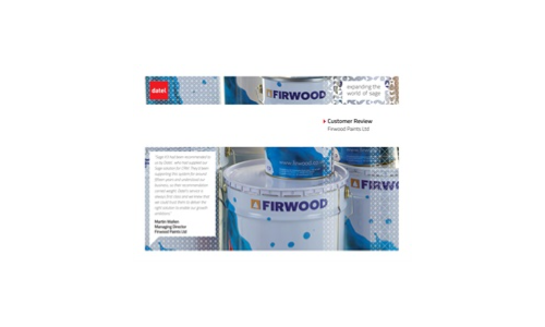 Uitbreiding van de wereld van Sage Customer Review Firwood Paints Ltd